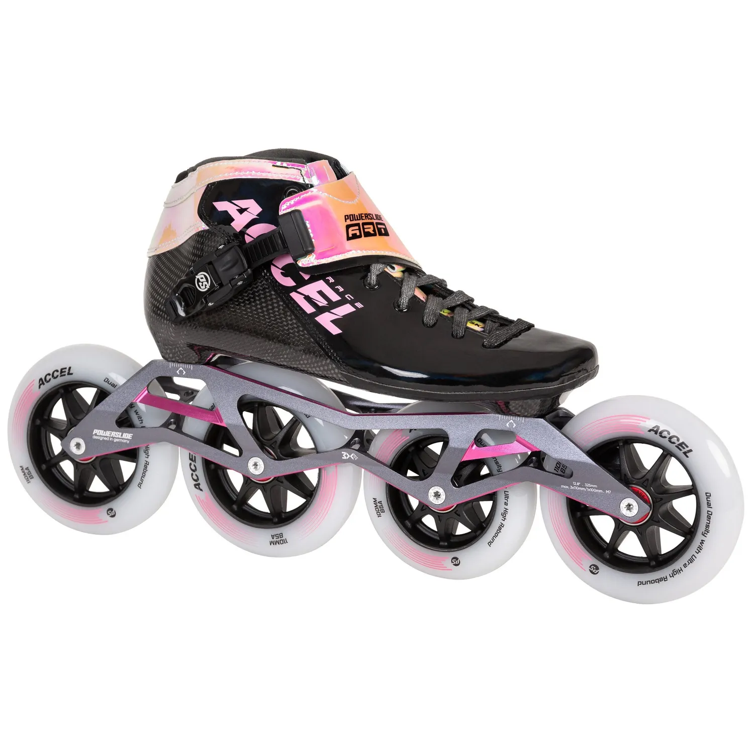 Powerslide Accel Race Pink 110/100 speedskøjter lyserød