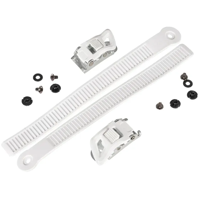 Powerslide Shadow Buckle Set spænde hvid L komplet
