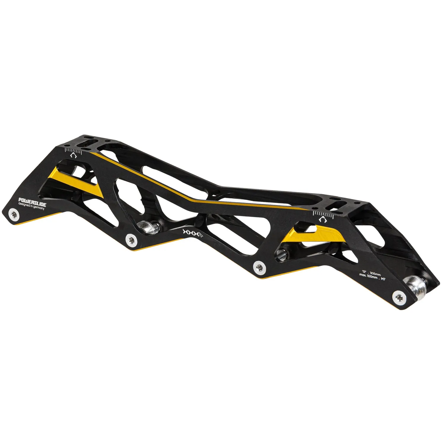 Powerslide Triple X 3X4 12,0" 4x100 skinne sort guld
