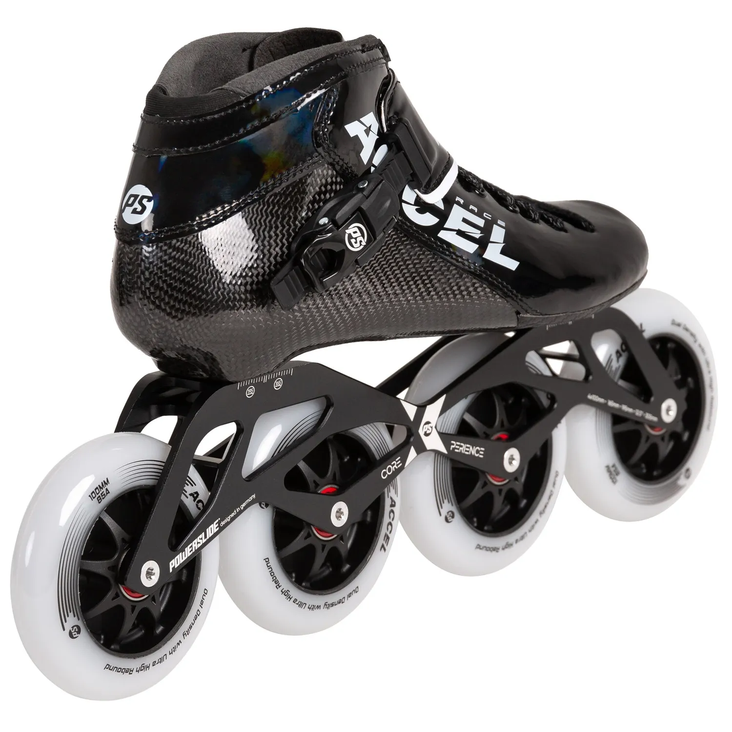 Powerslide Accel Race Black 100 speedskøjter carbon