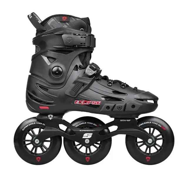 Flying Eagle Eclipse Tri inlineskøjter sort 110mm 3-hjul