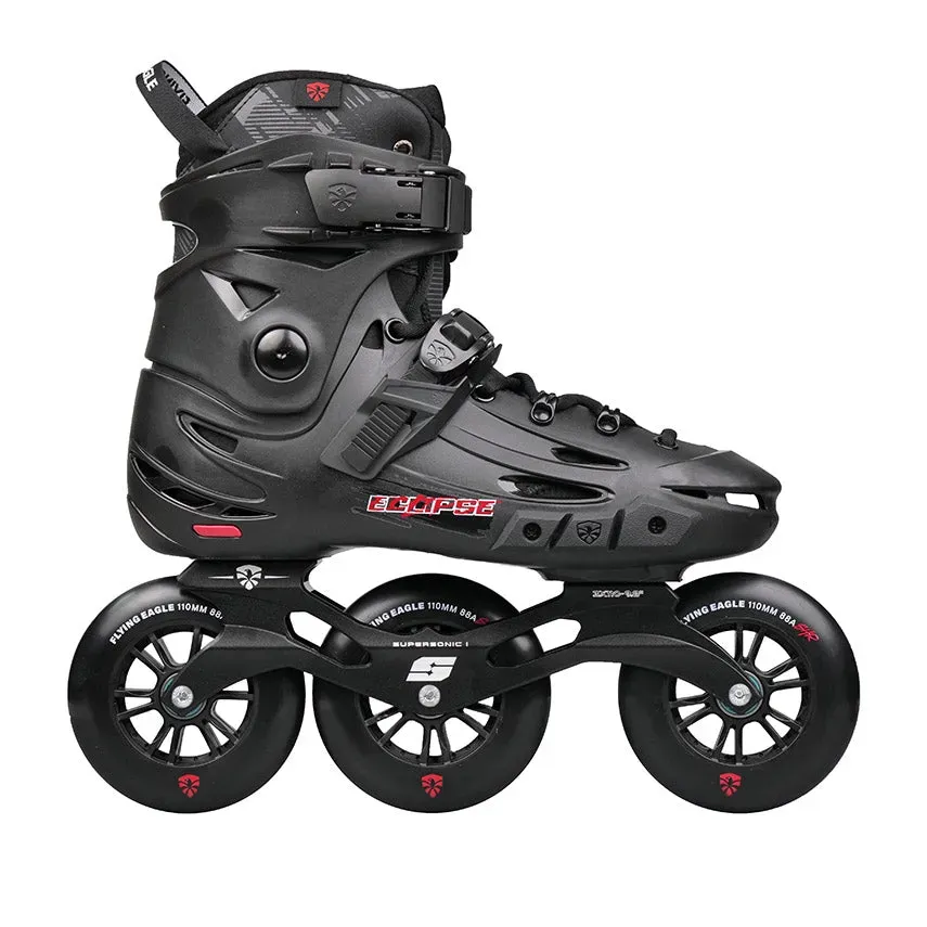 Flying Eagle Eclipse Tri inlineskøjter sort 110mm 3-hjul