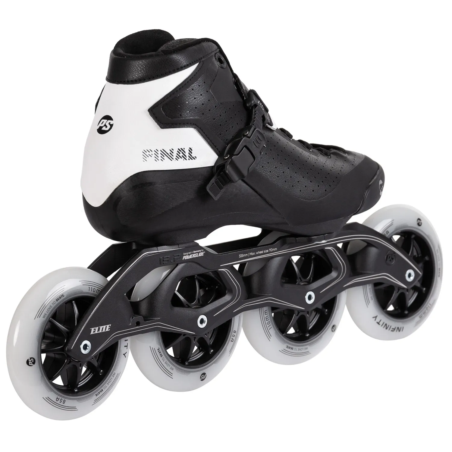 Powerslide Final 110 speedskøjter 4x110 mm sort