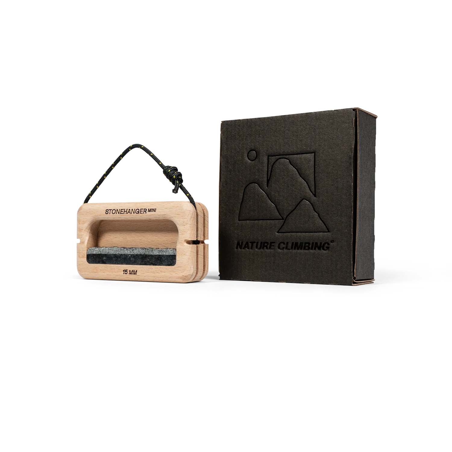 Nature Climbing Stone Hanger Mini hangboard bøg uden gravering