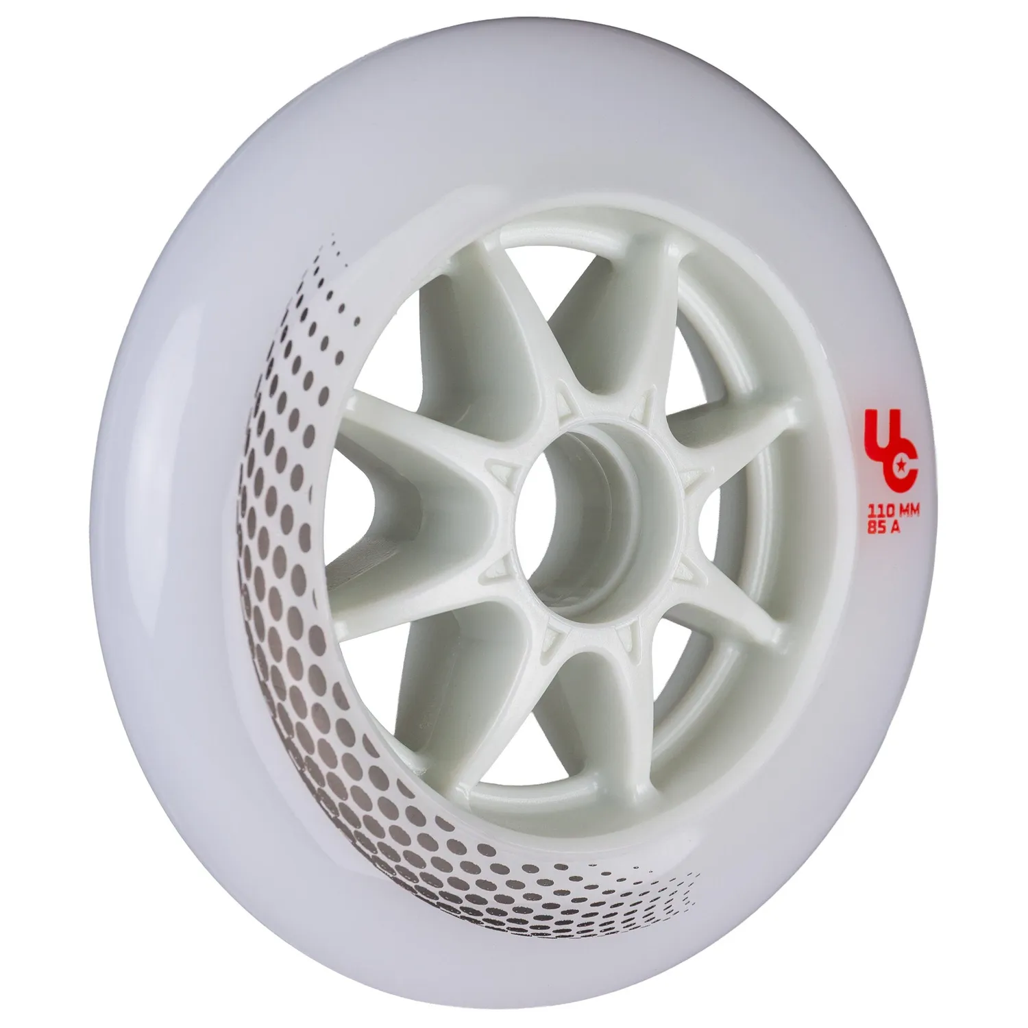 Undercover Vortex 110mm/85A inline-hjul hvid 3-pak hård