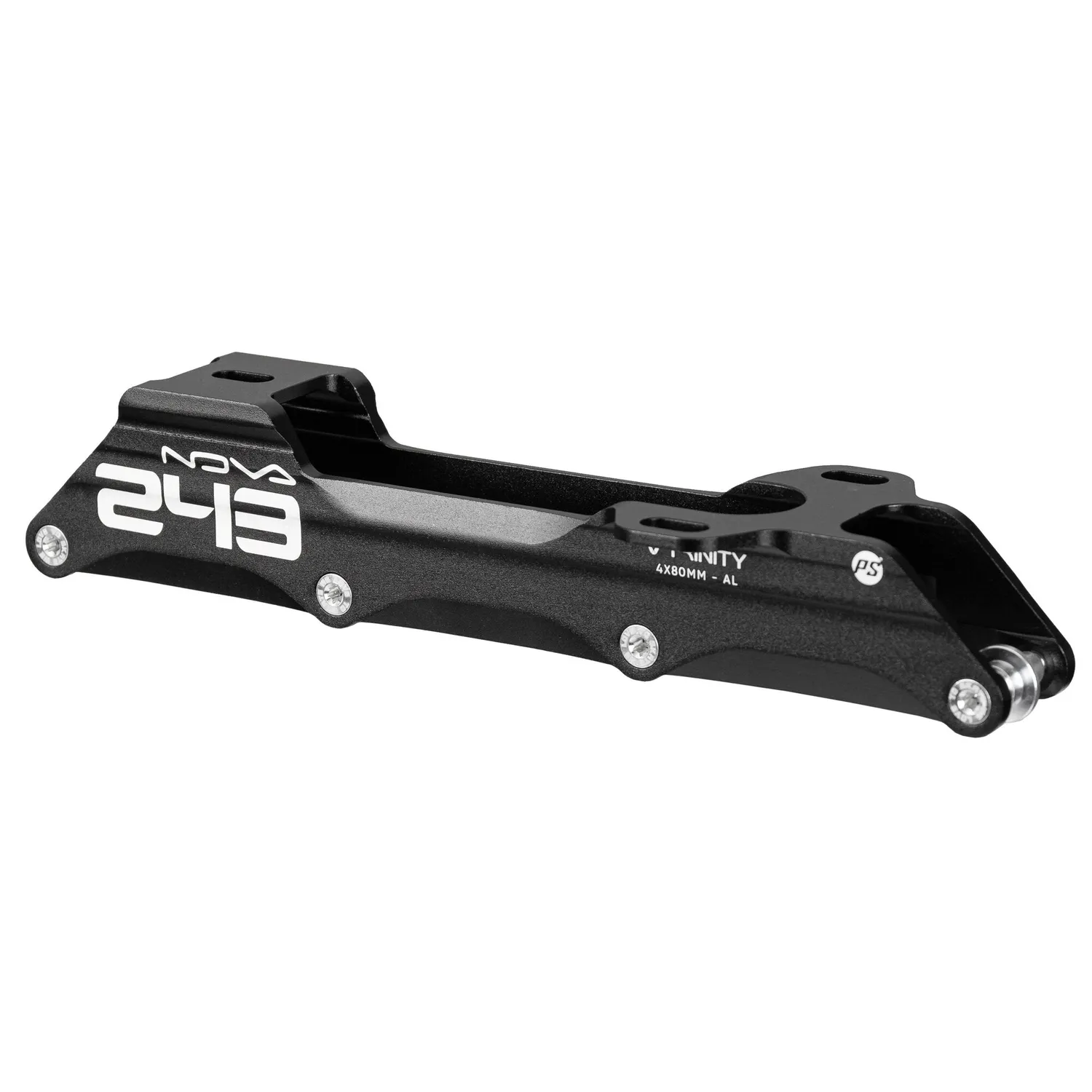 Powerslide Nova 243 4x80 TRI inlineramme sort aluminium