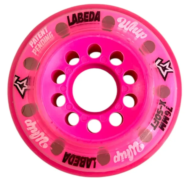 Labeda Whip X-Soft rullehockeyhjul pink 76mm