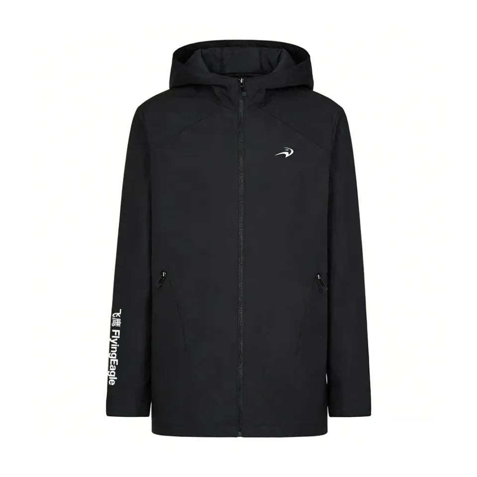 Flying Eagle Icon Windbreaker vindjakke sort