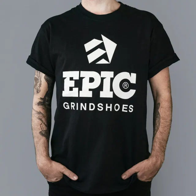 Epic Emblem T-shirt sort bomuld 180g str. M