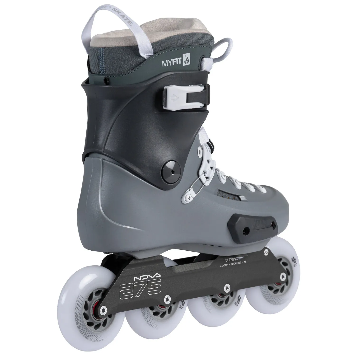 Powerslide Zoom Pro 90 PDS inlineskøjter Grey Trinity-ramme