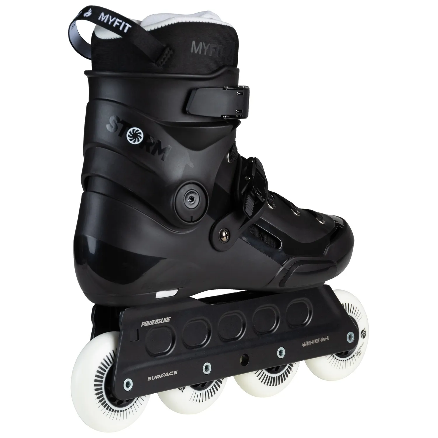 Powerslide Storm Black 80 inliners sort bred 4x80