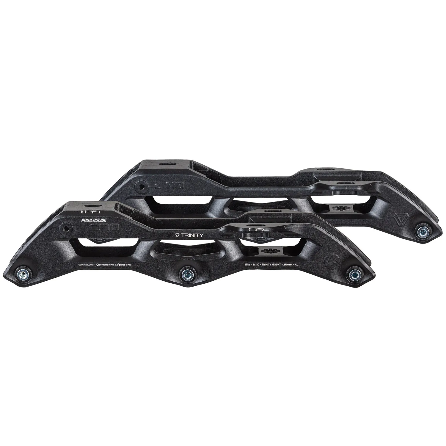 Powerslide Elite Syncro AL 270/3x110 stel sort