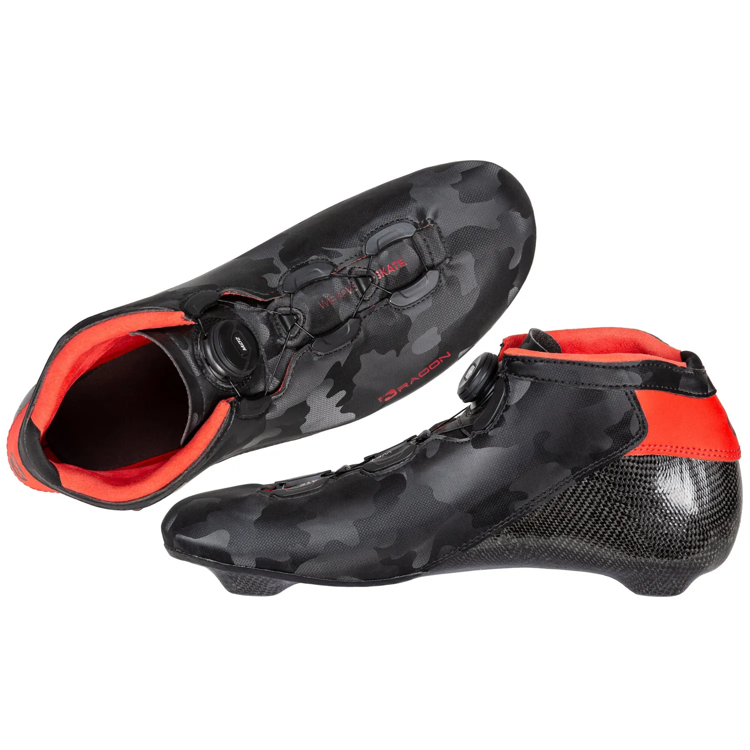 Powerslide Dragon PDS racestøvle sort carbon