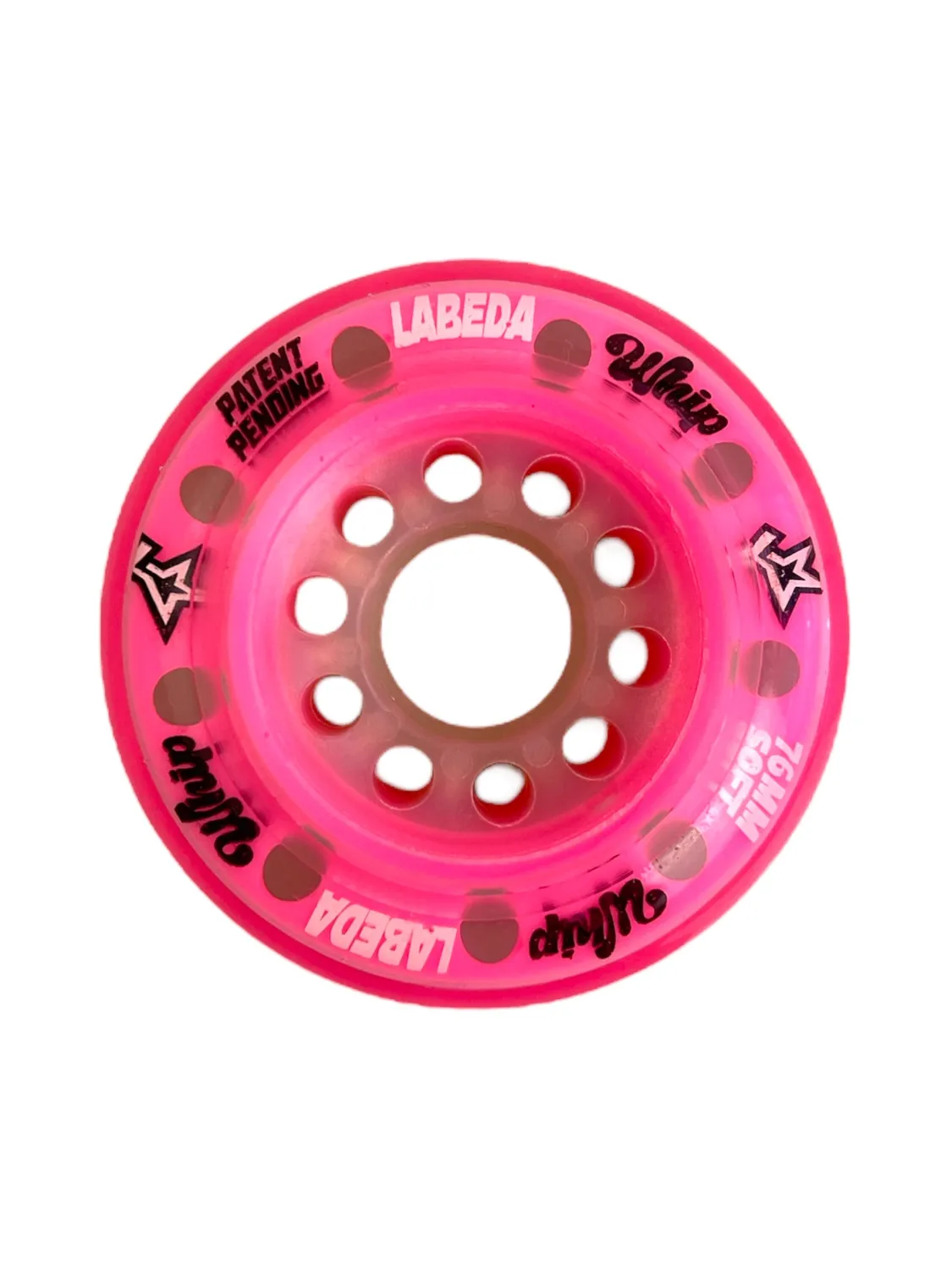 Labeda Whip Soft rullehockeyhjul 80mm pink uden spacere