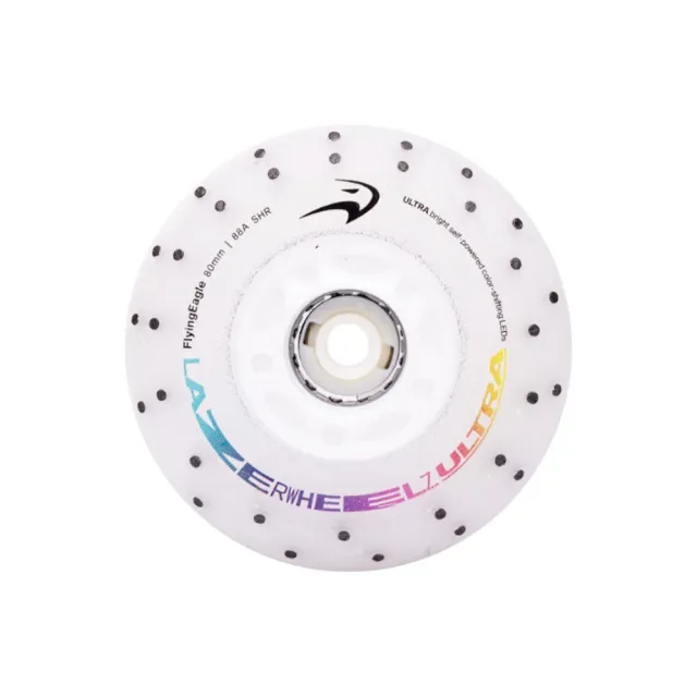 Flying Eagle Lazerwheelz Ultra+Spark inline hjul 80mm 4-pak LED