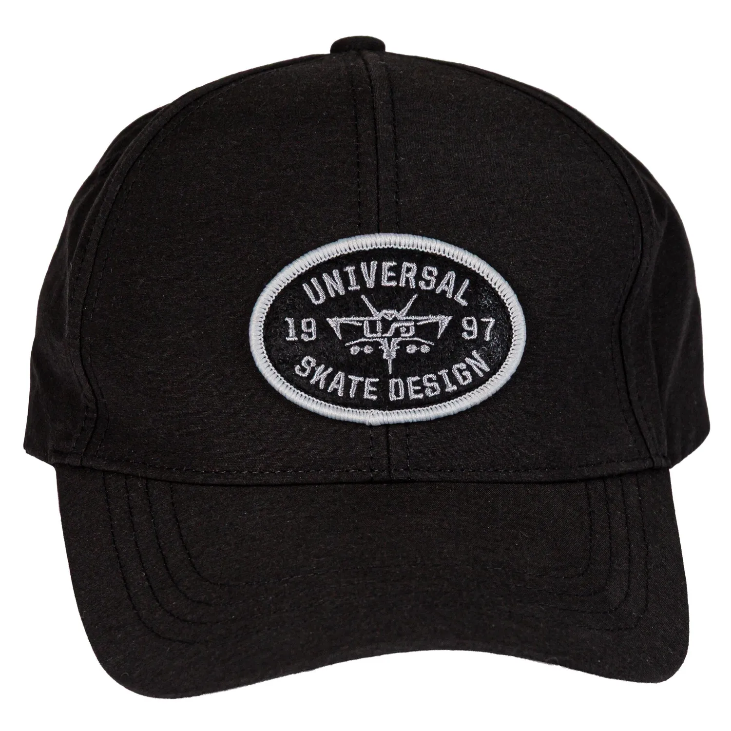 USD Dad Cap kasket sort broderet 6-panel