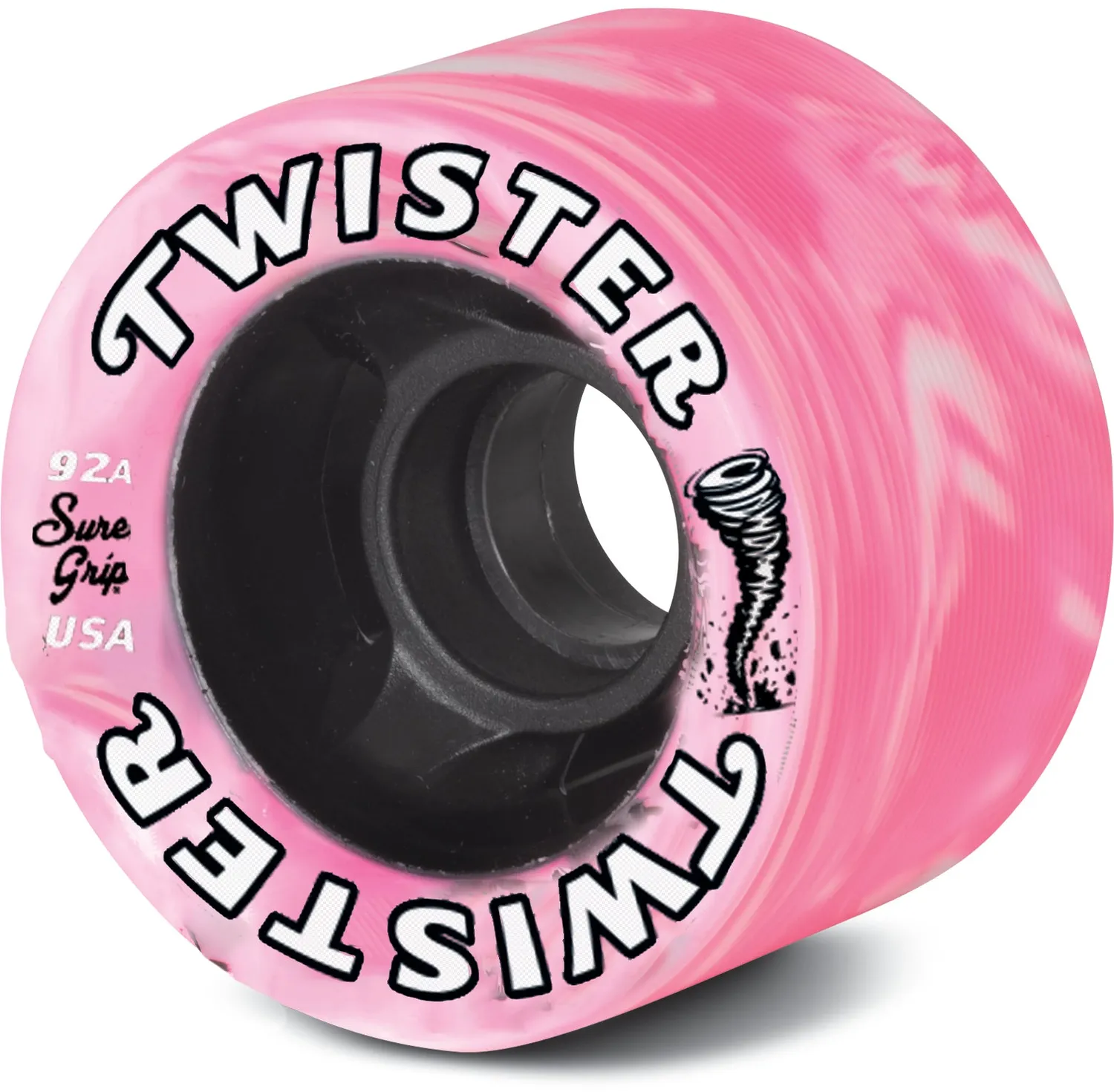 Sure-Grip Twister hjul blå/hvid 62mm