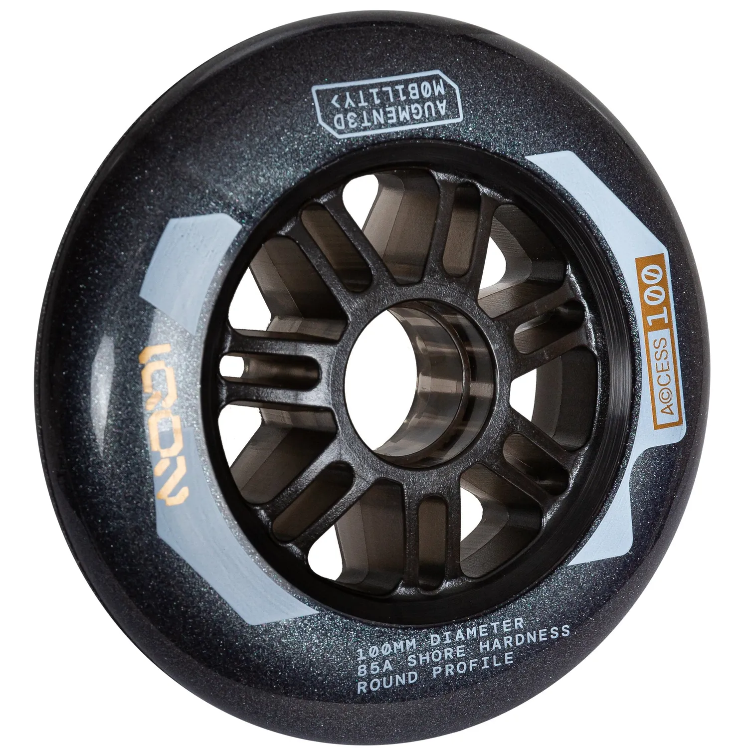 IQON Access Combo 100mm hjul 3-pak mørkegrå