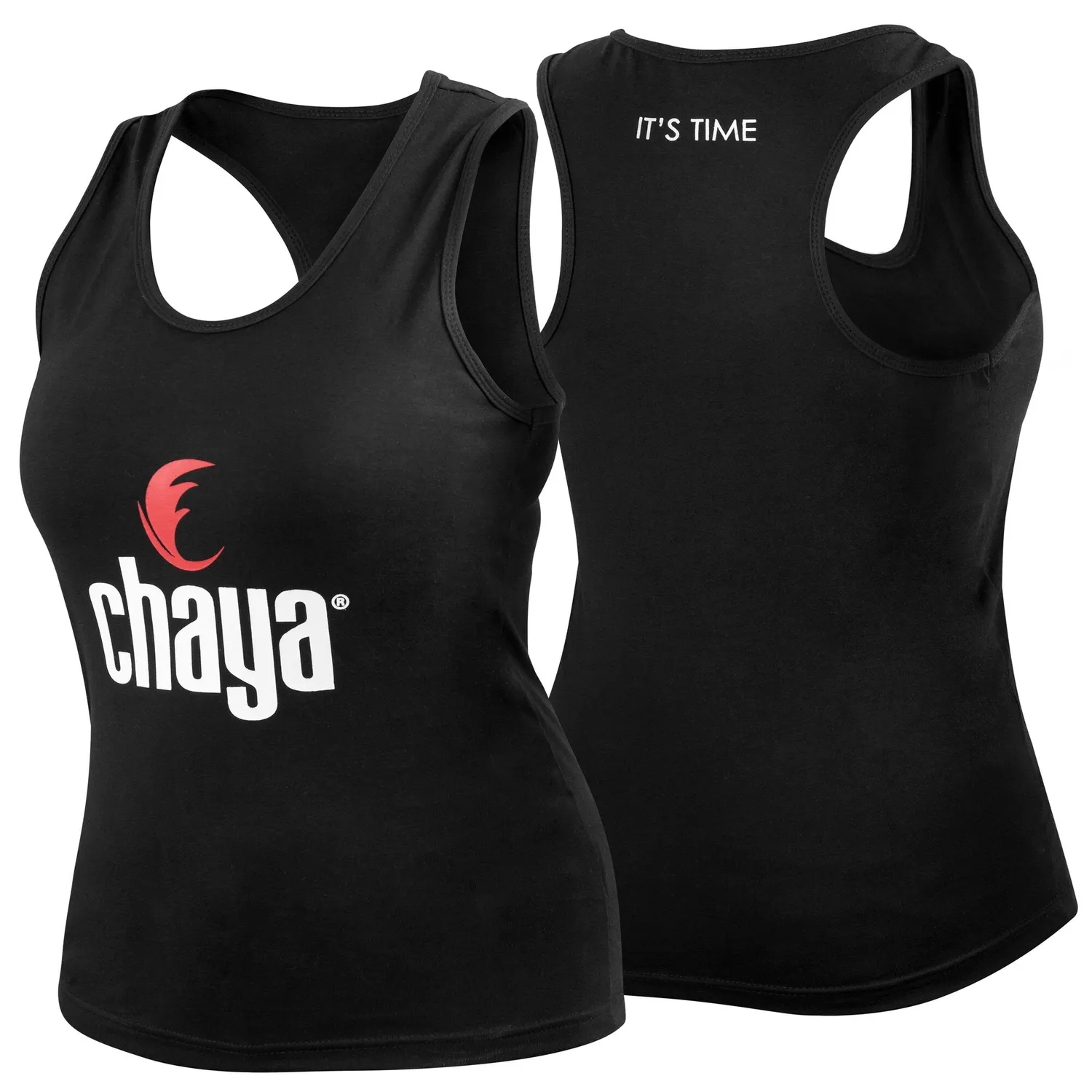 Chaya Logo tanktop bomuld sort racerback