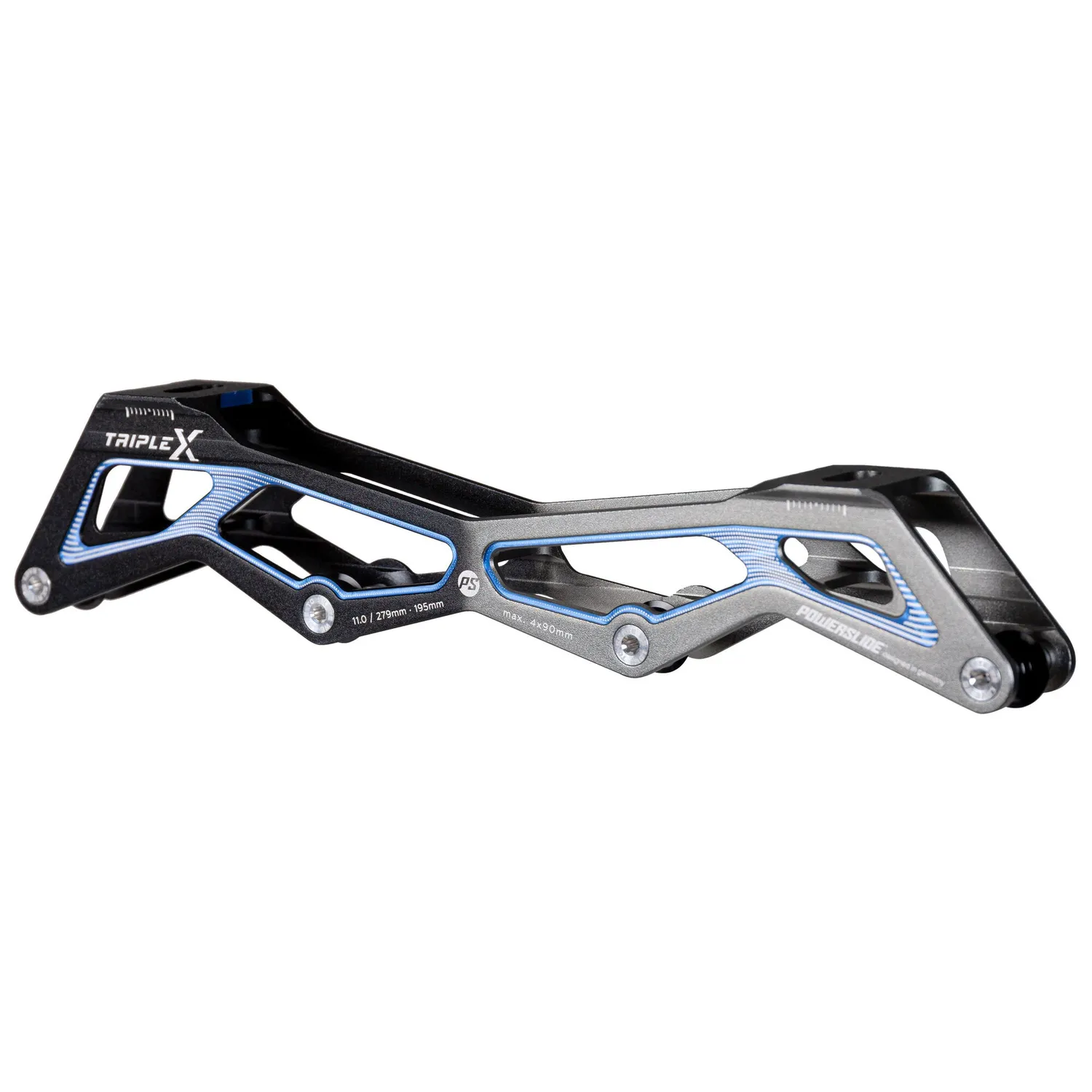 Powerslide Triple X5 stel 4x90 sort blå junior