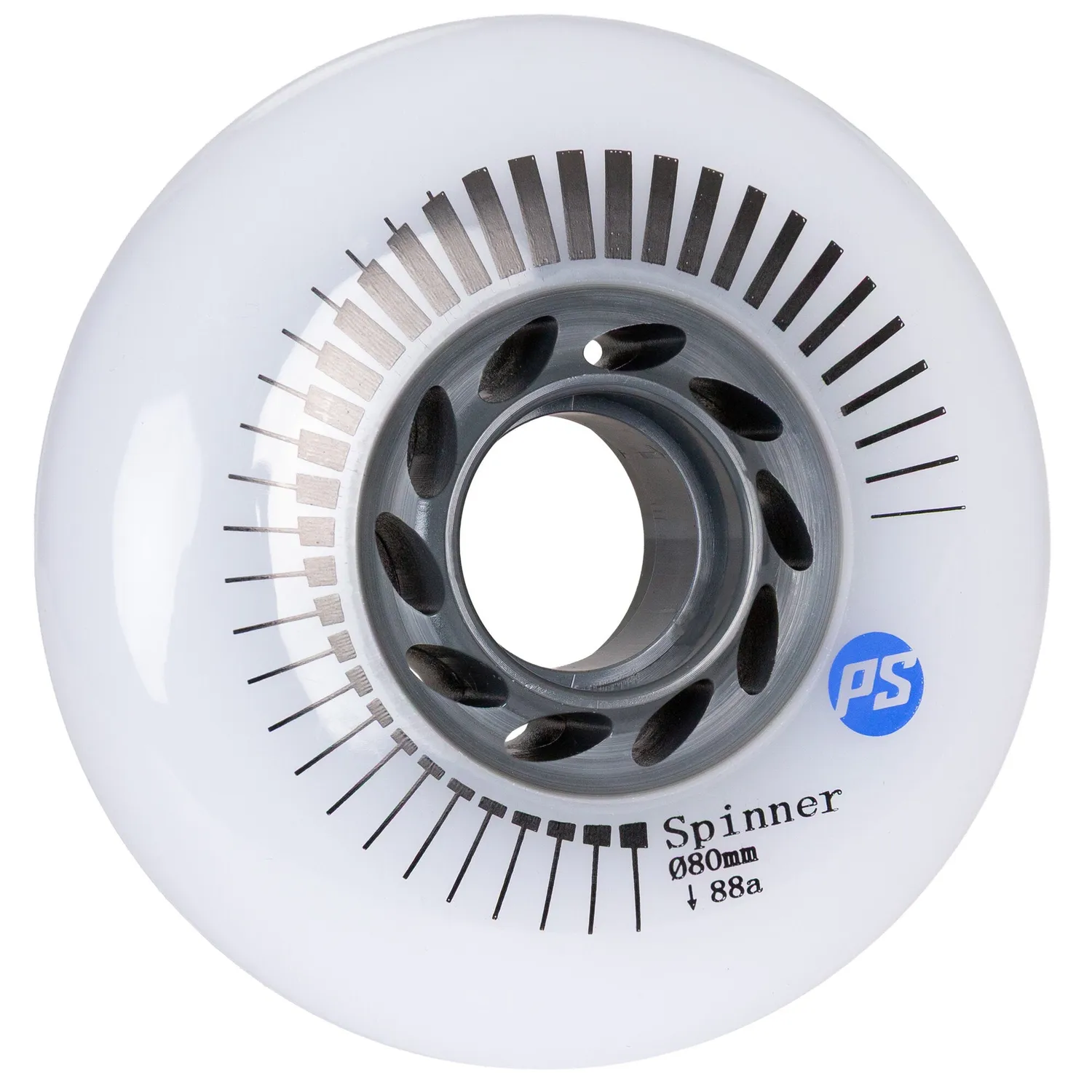 Powerslide Spinner 80 hjul 88A hvid 4-pak slidstærk