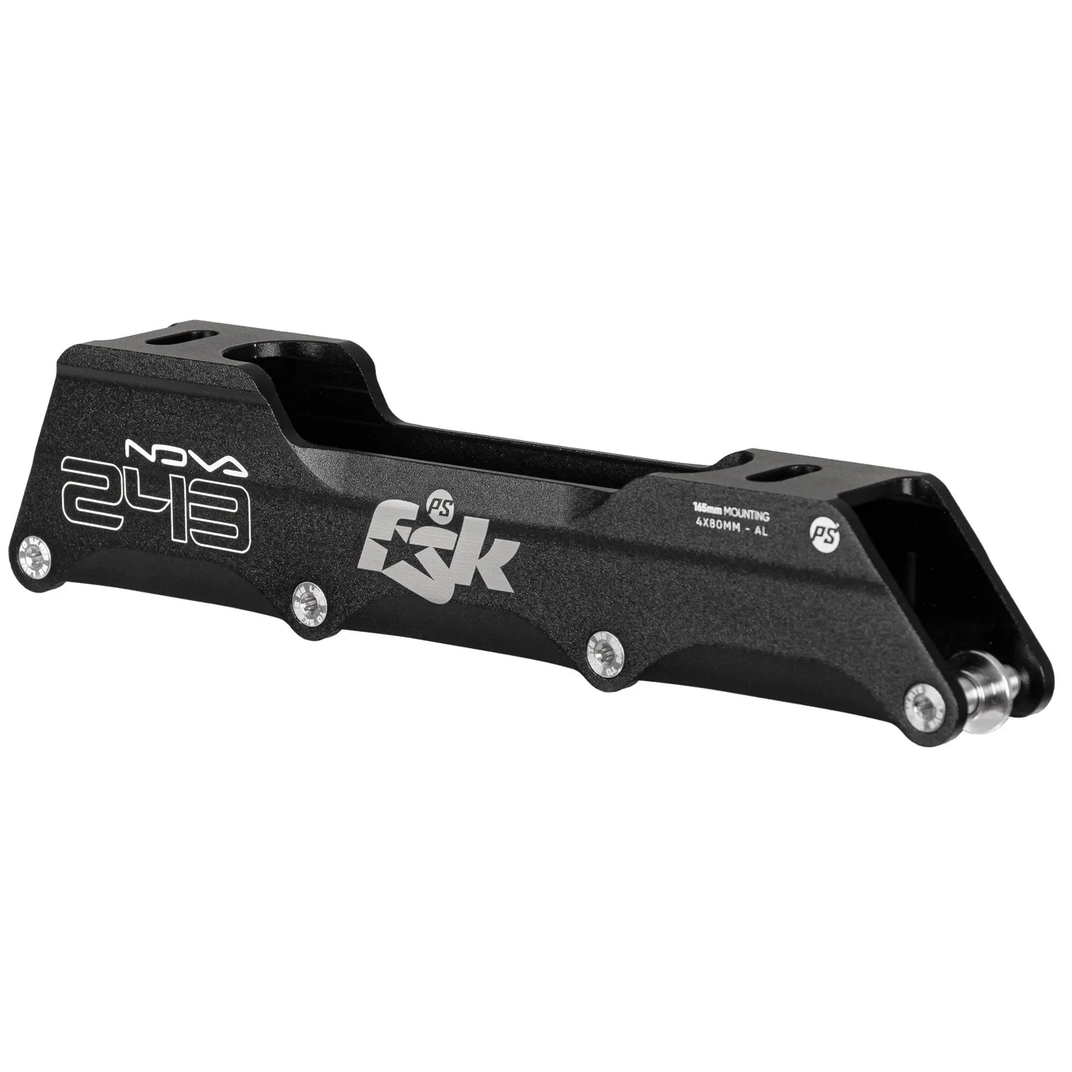 Powerslide Nova 243/4x80 ramme 165mm sort aluminium