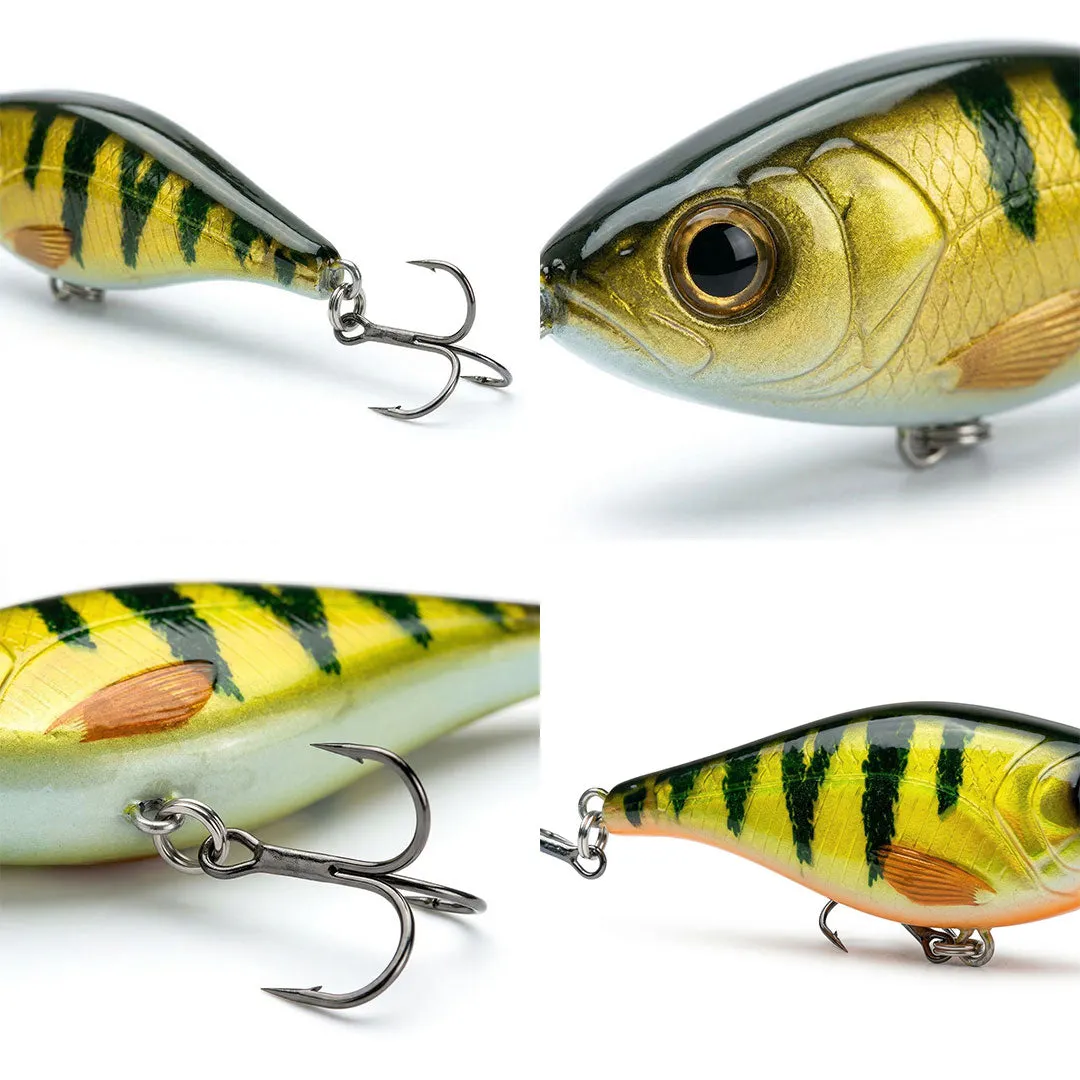Headbanger Cranky Shad 5" wobler Natural Perch trofæ