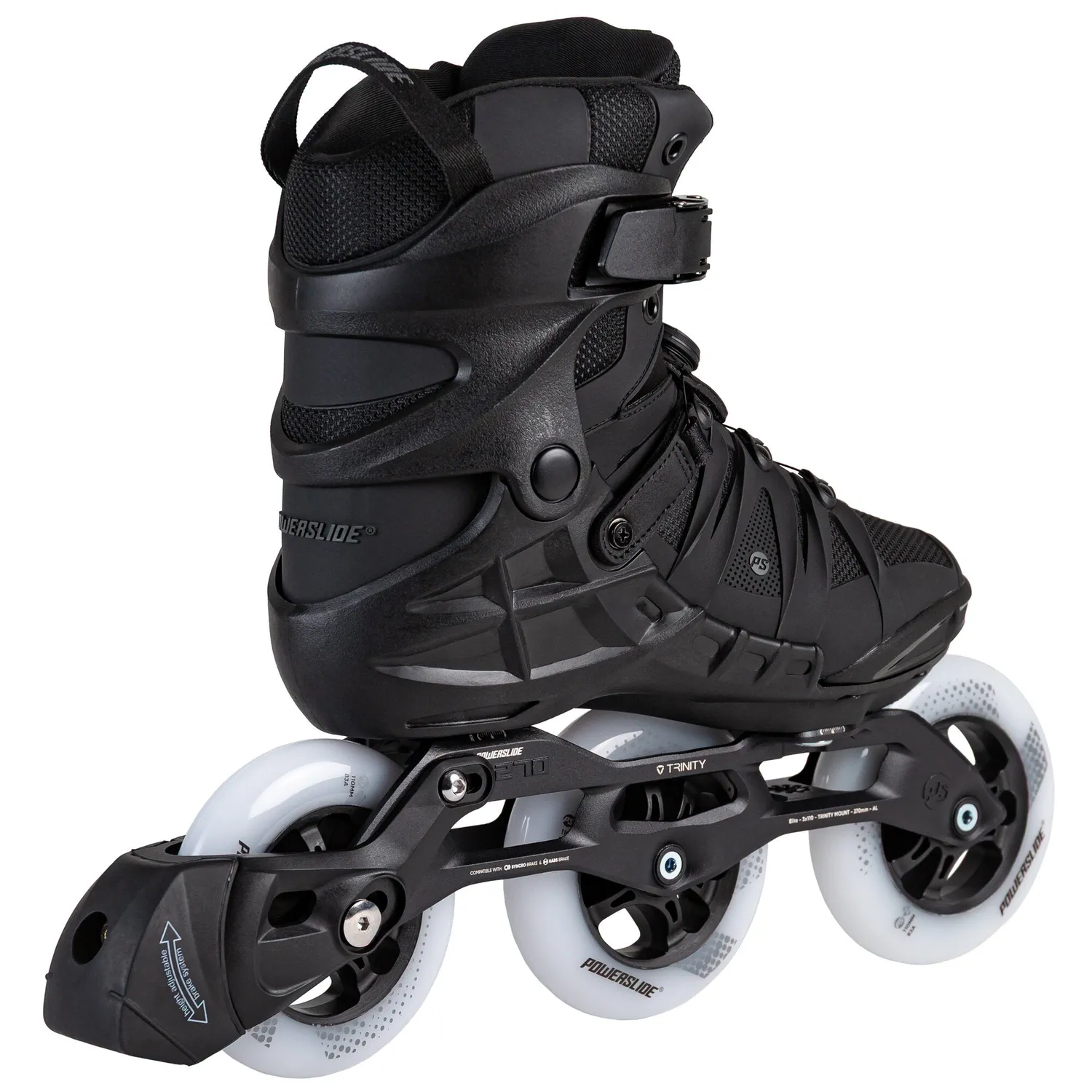 Powerslide Phuzion Argon KPU PDS rulleskøjter sort