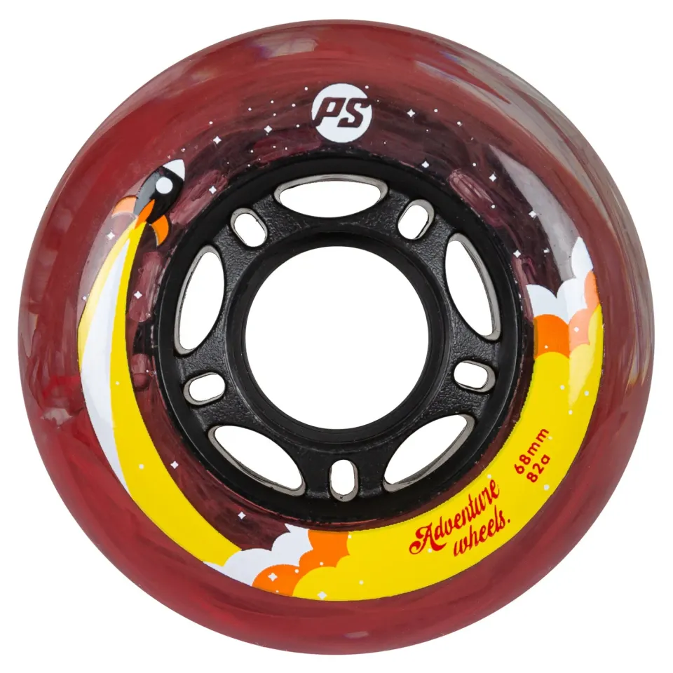 Powerslide Adventure 68/82A rulleskøjtehjul 4-pak orange 68mm