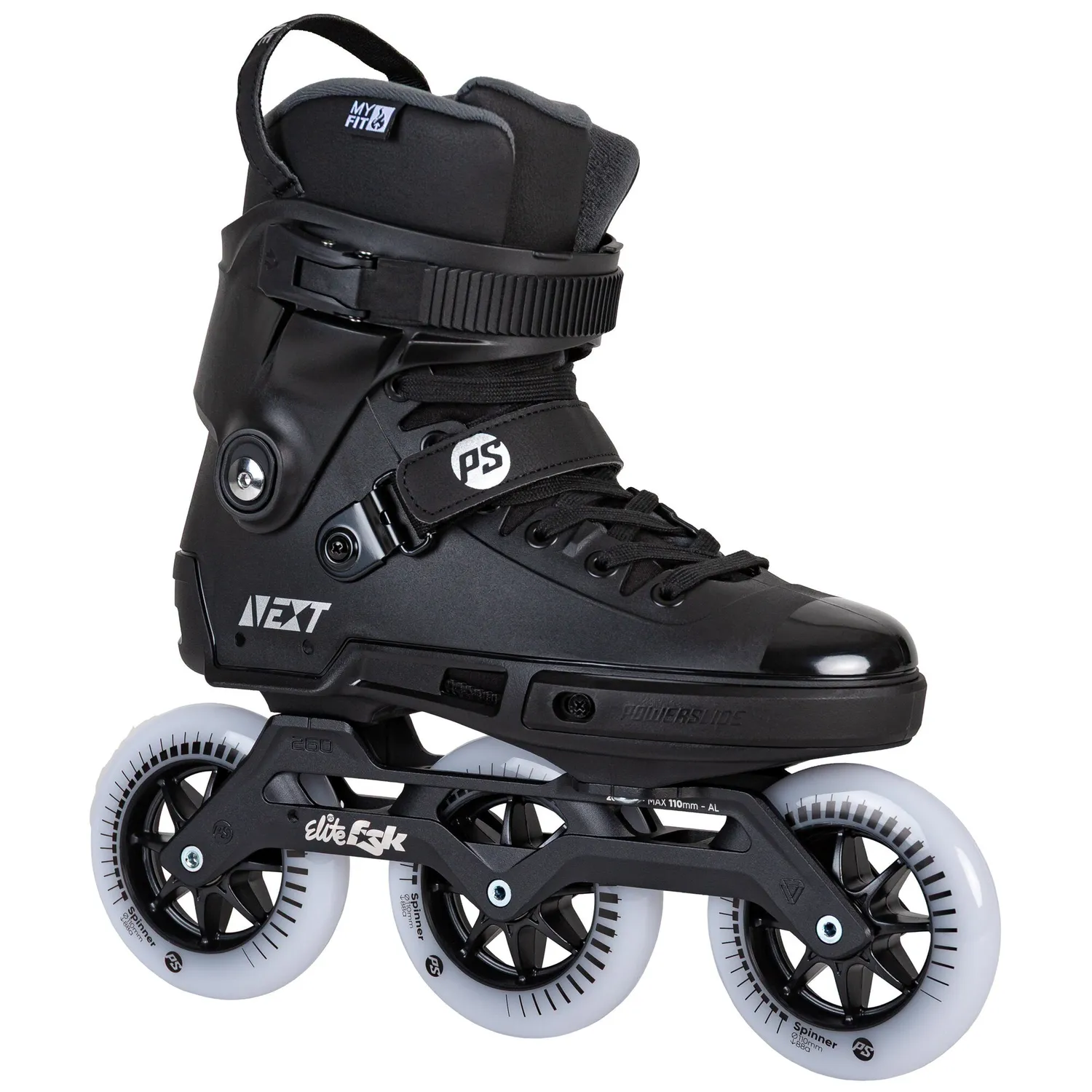 Powerslide Next Black 110 inliners 3-hjulet urban