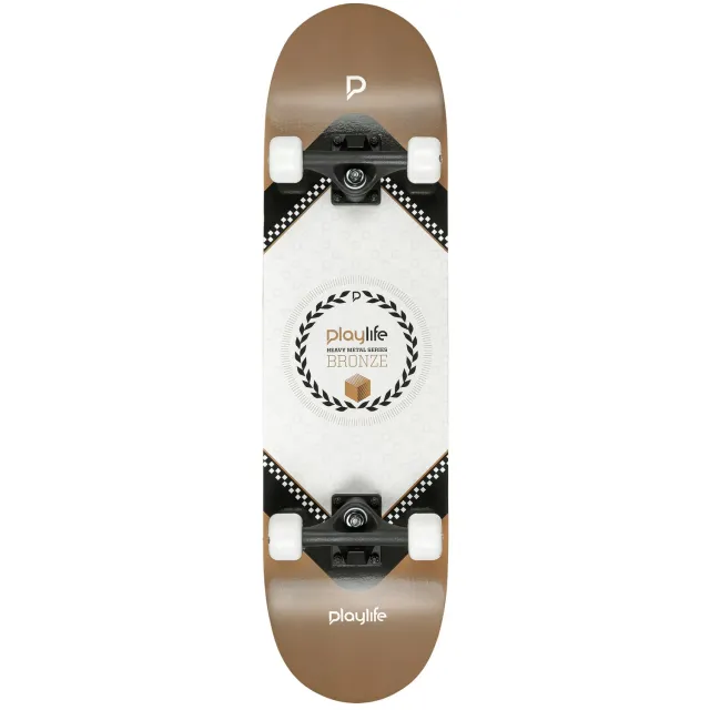 Playlife Heavy Metal Bronze skateboard bred begynder