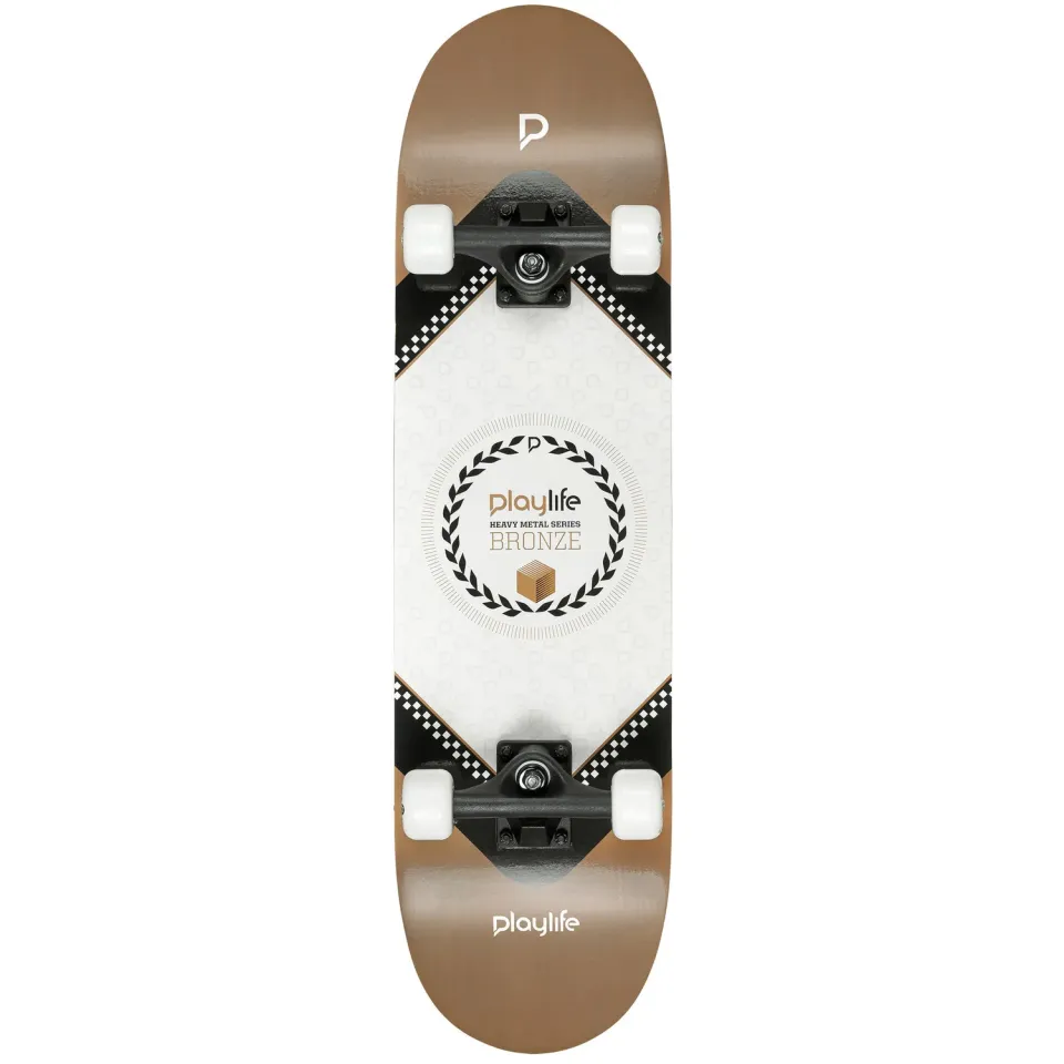 Playlife Heavy Metal Bronze skateboard bred begynder