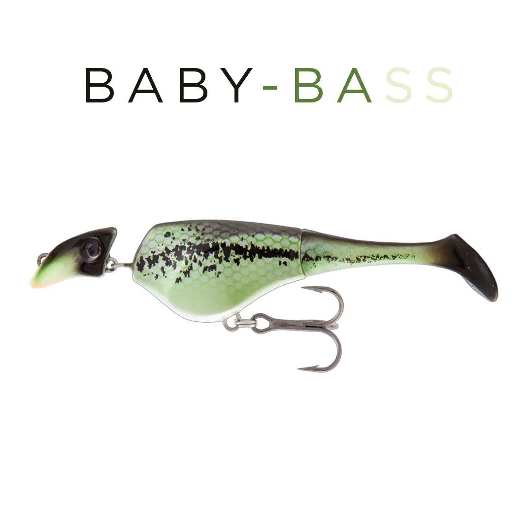 Headbanger Shad 4-1/2 swimbait Sinking Bleeding Ghost