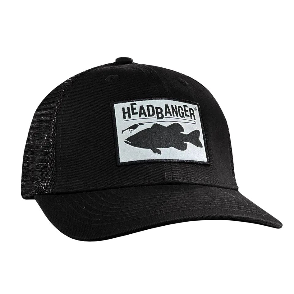 Headbanger Bass Patch Snapback truckerkasket sort