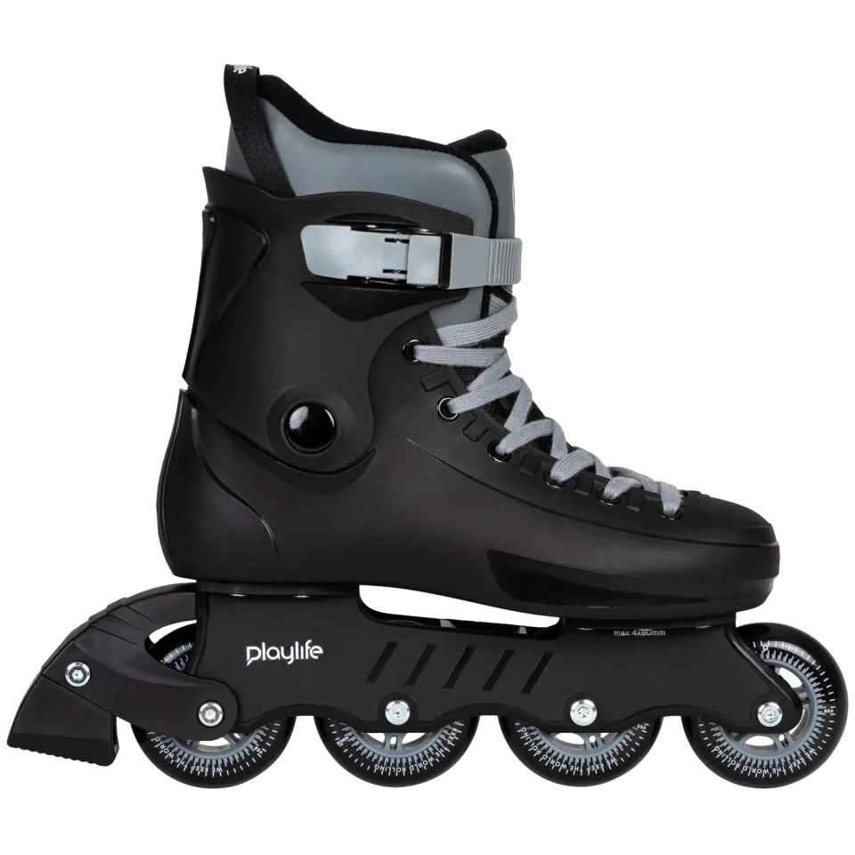 Playlife Rave Black 80 fitness rulleskøjter sort 4x80
