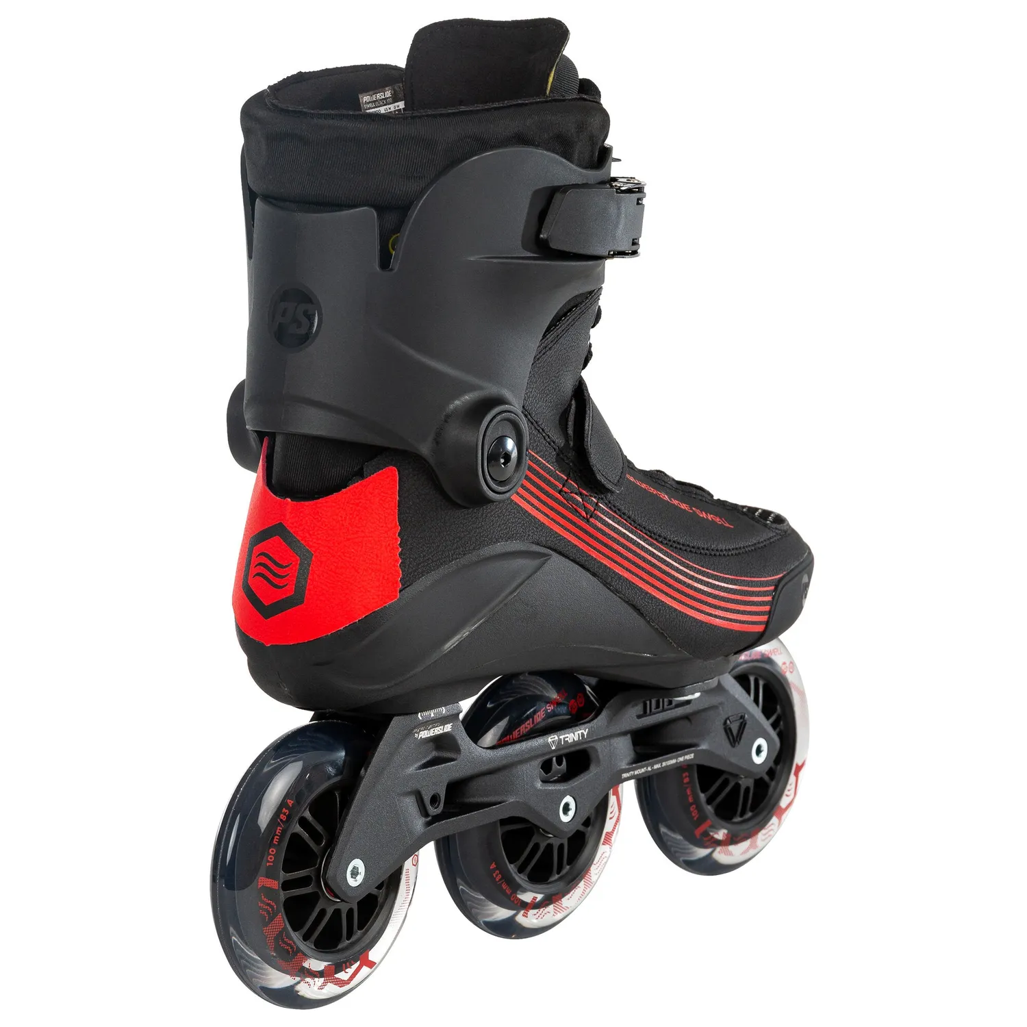 Powerslide Swell Black 100 rulleskøjter 3D Adapt sort
