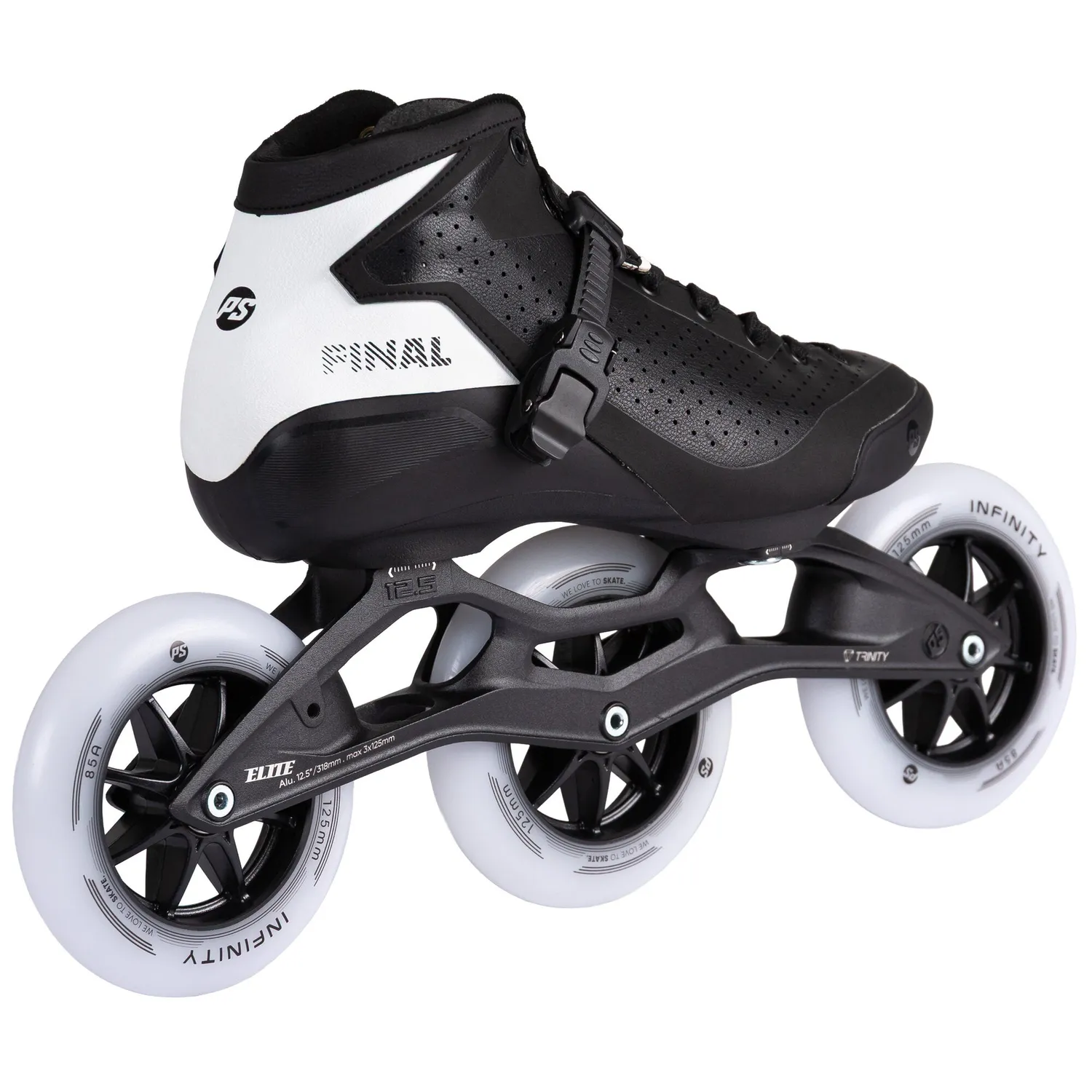 Powerslide Final 125 speedskøjter 3x125 mm sort